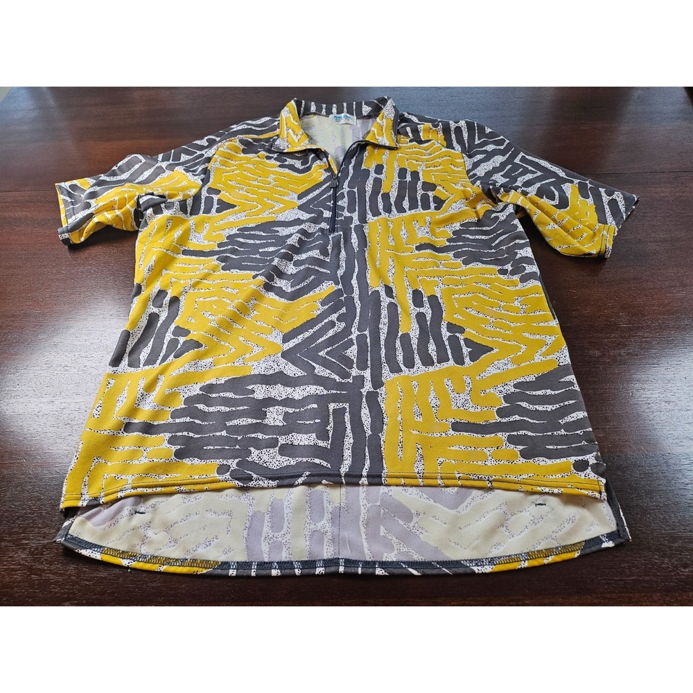 Pearl Izumi Cycling Jersey Sz. XL‎ Yellow Grey Shirt Racing Multicolor Shirt